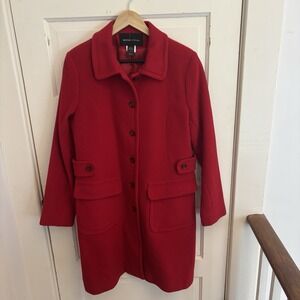 Moda International Red Wool Coat